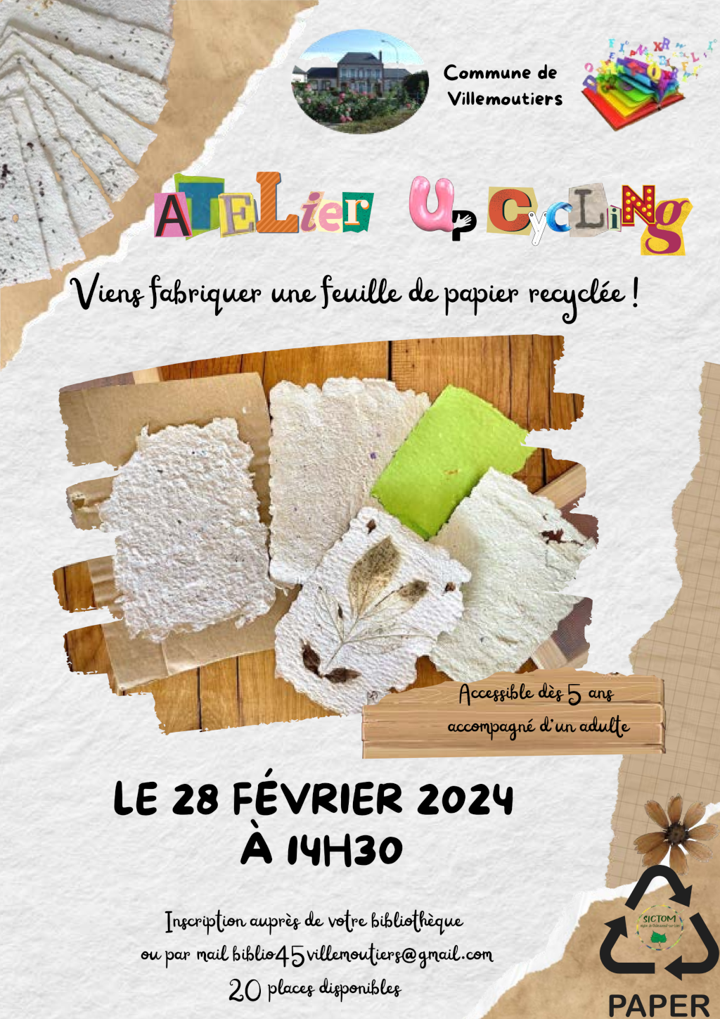 Atelier papier recyclé